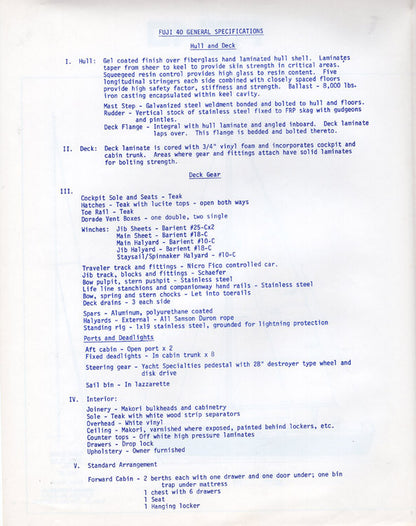 Fuji 40 Specification Brochure