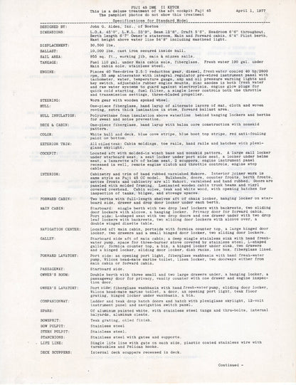 Fuji 45 Mark II Brochure