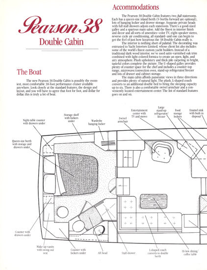 Pearson 38 Double Cabin Brochure
