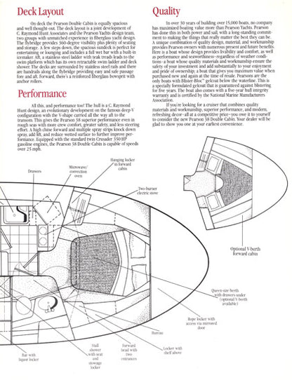 Pearson 38 Double Cabin Brochure