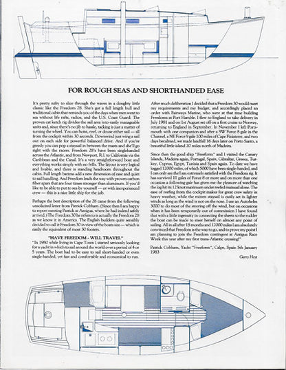 Freedom 28 Brochure [Hoyt Ketch]