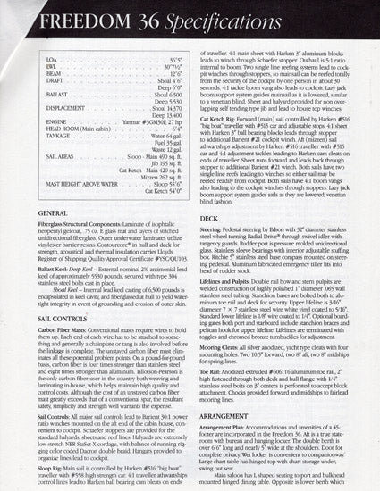 Freedom 36 Specification Packet [Mull]