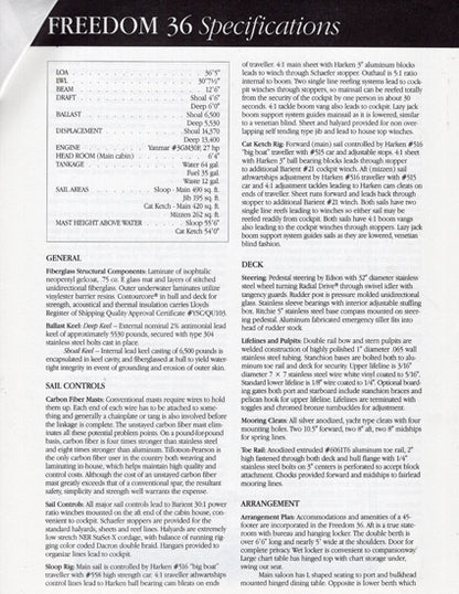 Freedom 36 Specification Packet [Mull]