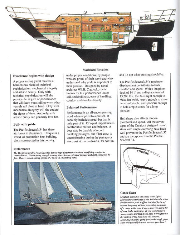 Pacific Seacraft Crealock 34 Brochure