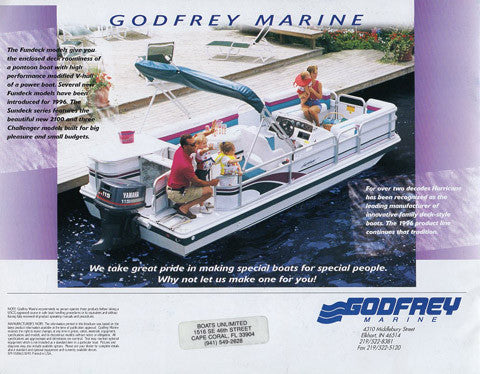 Hurricane 1996 Deck Boat Brochure