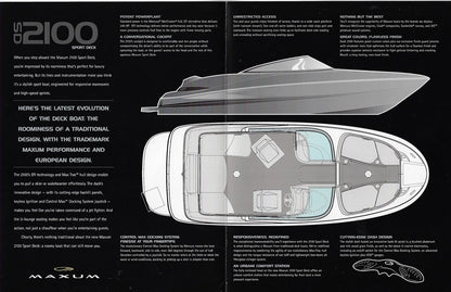 Maxum 2100SD Sport Deck Brochure