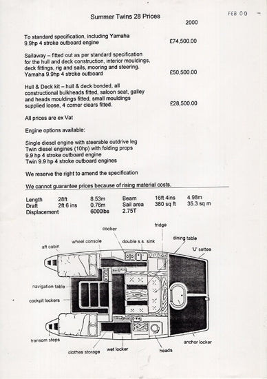 Summer Twins 28 Brochure