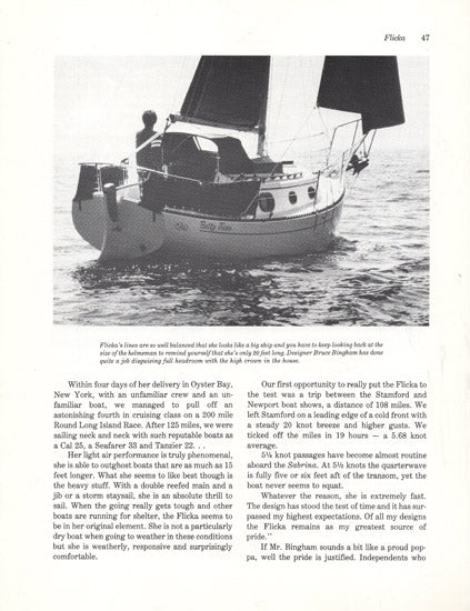 Pacific Seacraft Flicka 20 Best Boats to Build or Buy Book Reprint Brochure