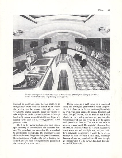 Pacific Seacraft Flicka 20 Best Boats to Build or Buy Book Reprint Brochure