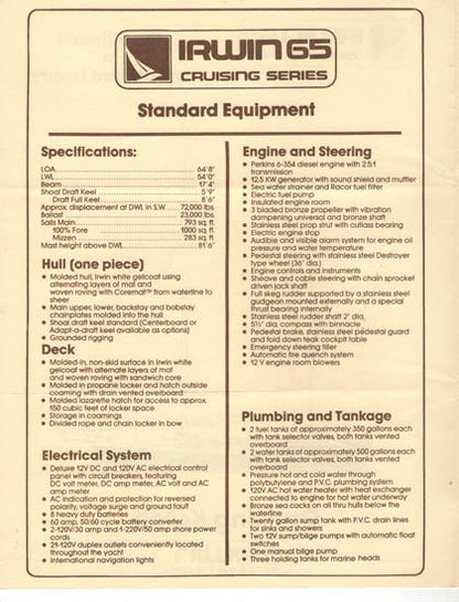 Irwin 65 Brochure