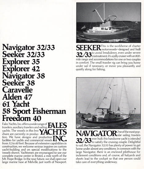 Fales 1970s Brochure