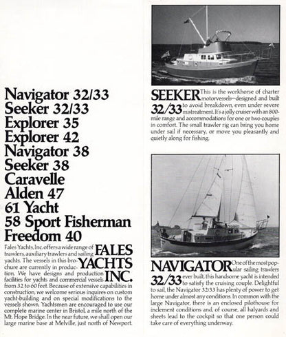 Fales 1970s Brochure