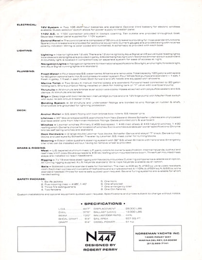 Norseman 447 Specification Brochure