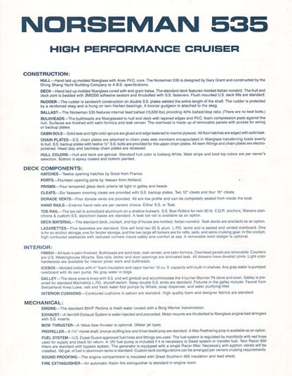 Norseman 535 Specification Brochure
