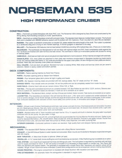Norseman 535 Specification Brochure