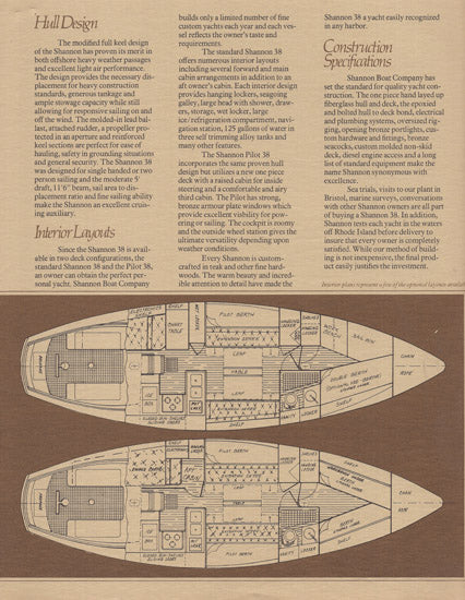 Shannon 38 Brochure