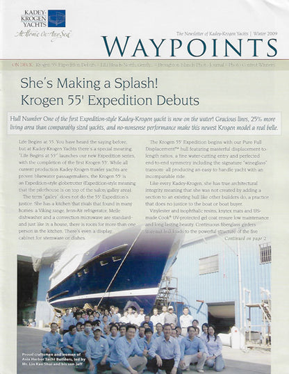 Kadey Krogen Waypoints Newsletter - Winter 2009