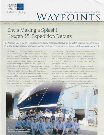 Kadey Krogen Waypoints Newsletter - Winter 2009