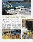 Pacific Mariner 65 Diamond Boat USA International Magazine Reprint Brochure