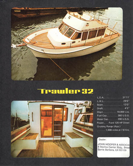 Cheoy Lee 32 Trawler Brochure