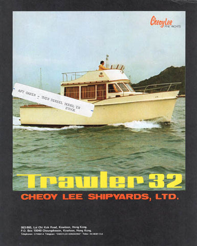 Cheoy Lee 32 Trawler Brochure