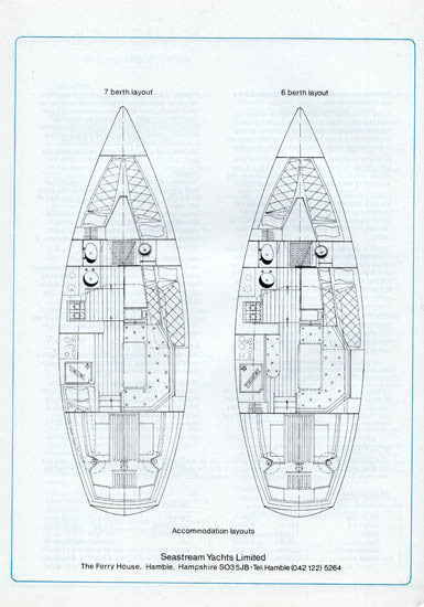 Seastream 34 Specification Brochure