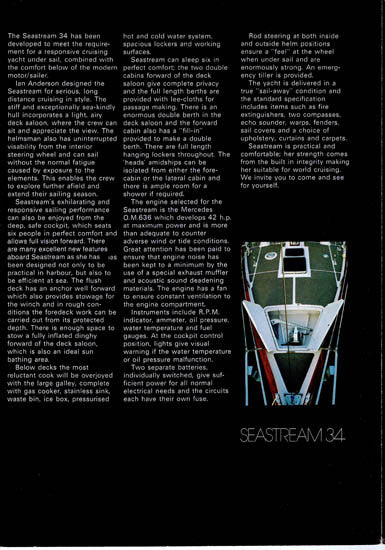 Seastream 34 Brochure