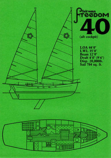 Freedom 40 Specification Brochure - Aft Cockpit