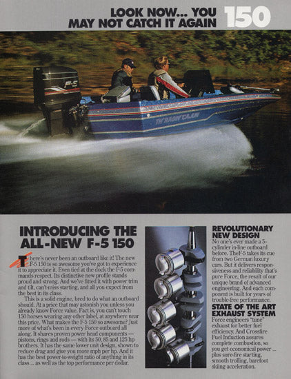 US Marine 1989 Force Outboard Brochure