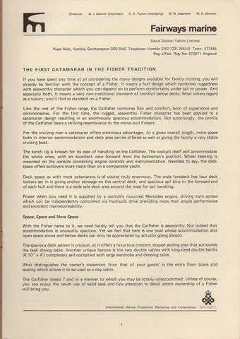 Fairways Catfisher Brochure