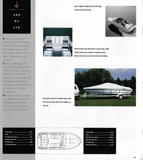 Sea Ray 1992 Sport Boats Brochure