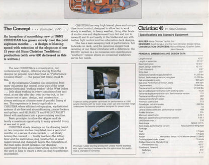 Hans Christian Christina 43 Brochure