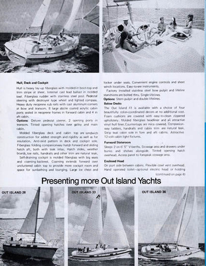 Morgan 41 Out Island Brochure