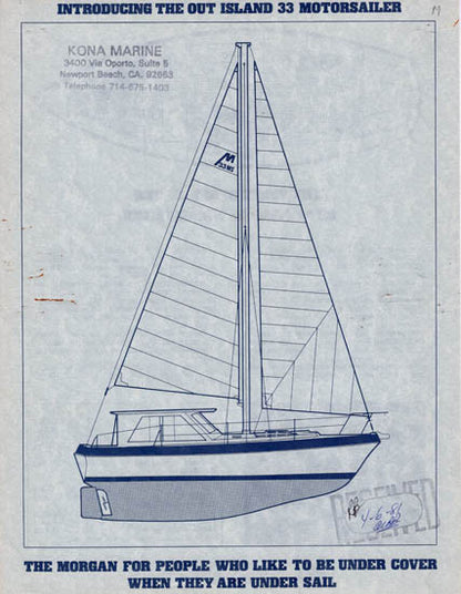 Morgan 33 Out Island Motorsailer Specification Brochure