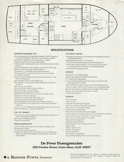 DeFever Passagemaker 40 Brochure