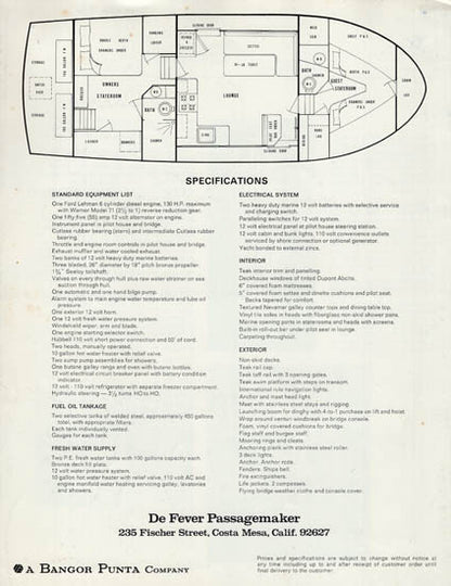 DeFever Passagemaker 40 Brochure