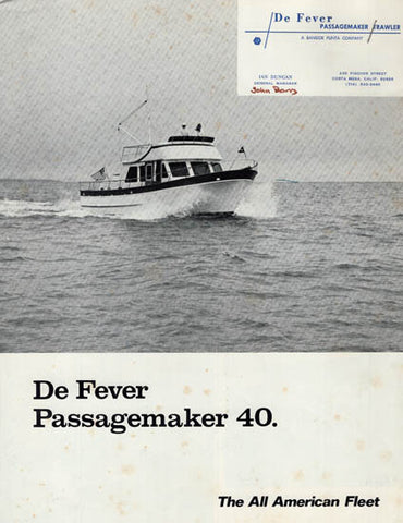 DeFever Passagemaker 40 Brochure