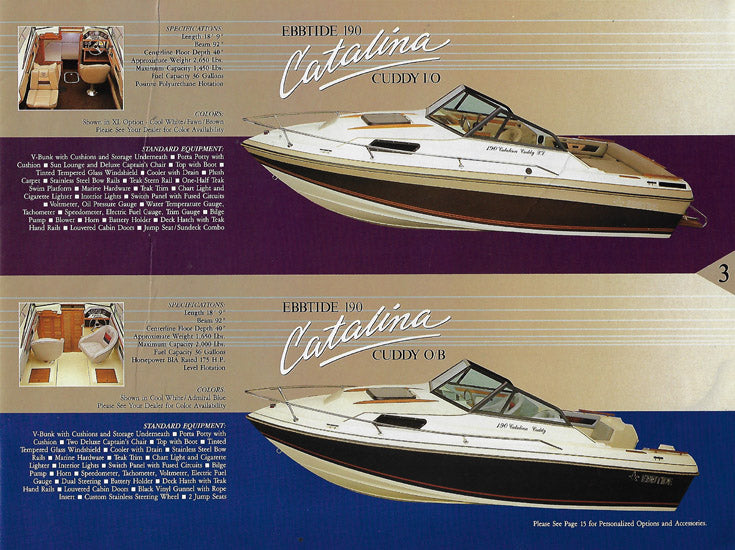 Ebbtide / Dyna-Trak 1985 Brochure