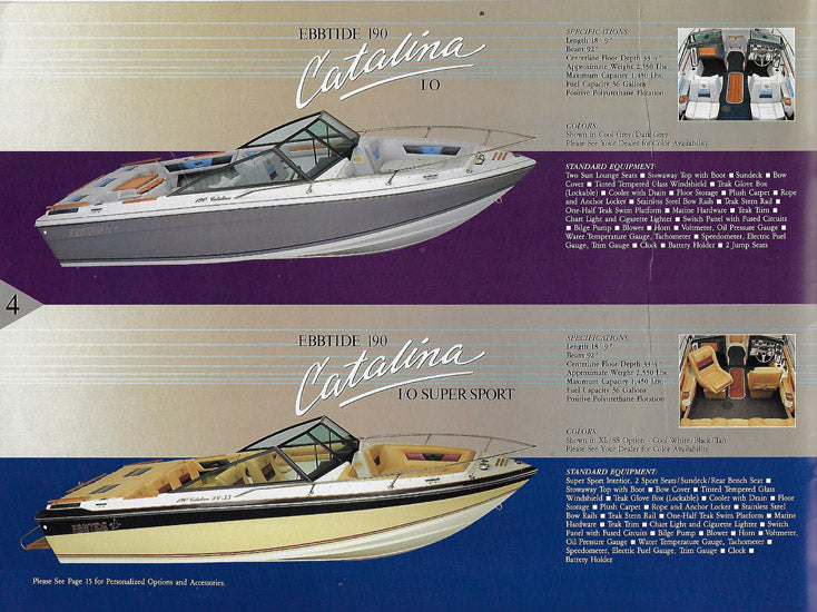 Ebbtide / Dyna-Trak 1985 Brochure