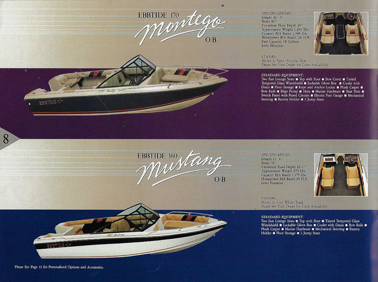 Ebbtide / Dyna-Trak 1985 Brochure