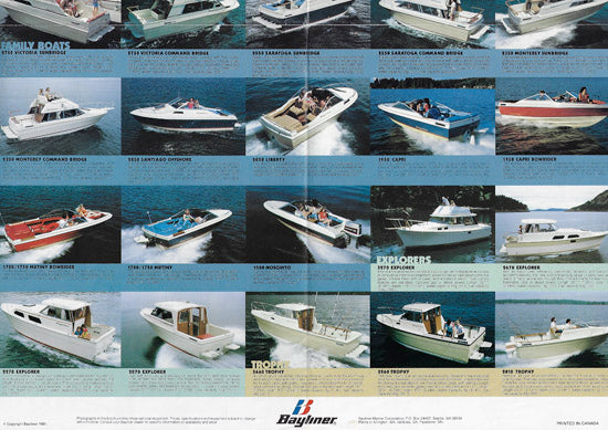 Bayliner 1981 Abbreviated Brochure