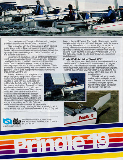 Prindle 19 Catamaran Brochure