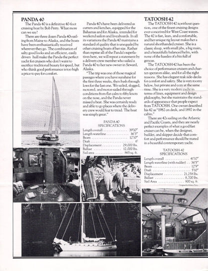 Tatoosh Marine Brochure