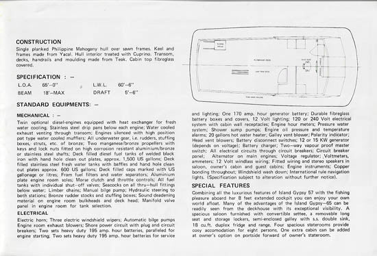 Island Gypsy 65 Brochure