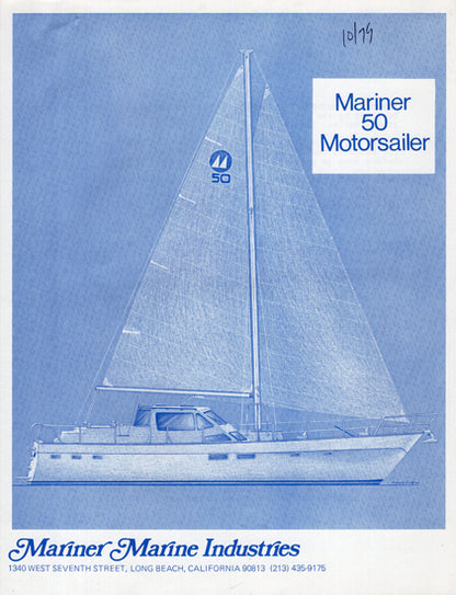 Mariner 50 Motorsailer Specification Brochure