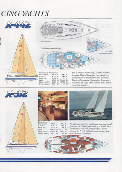 X-Yachts 1990s Brochure