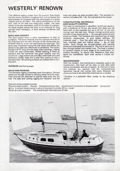 Westerly Renown Brochure