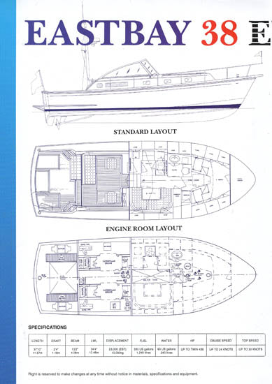 Grand Banks Eastbay 38 Preliminary Brochure