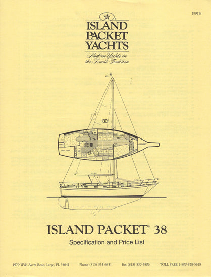 Island Packet 38 Specification Brochure