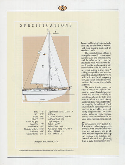 Island Packet 44 Launch Brochure